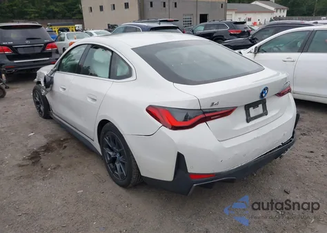 2024 BMW I4 Edrive35 z USA, uszkodzony, nr VIN WBY43AW0XRFS64888